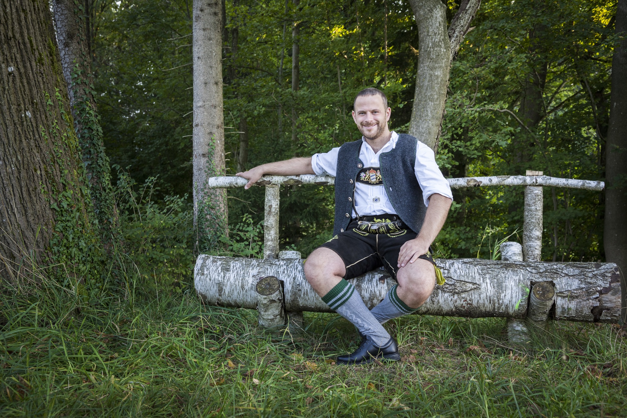 Fettfleck auf Lederhose wird behandelt